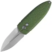 Nóż składany Bestech QUQU Green Aluminium, Satin 14C28N by Gogo (BG57B-2)