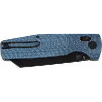 Nóż składany Bestech Slasher Blue Micarta, Black Stonewashed D2 (BG56C-2)