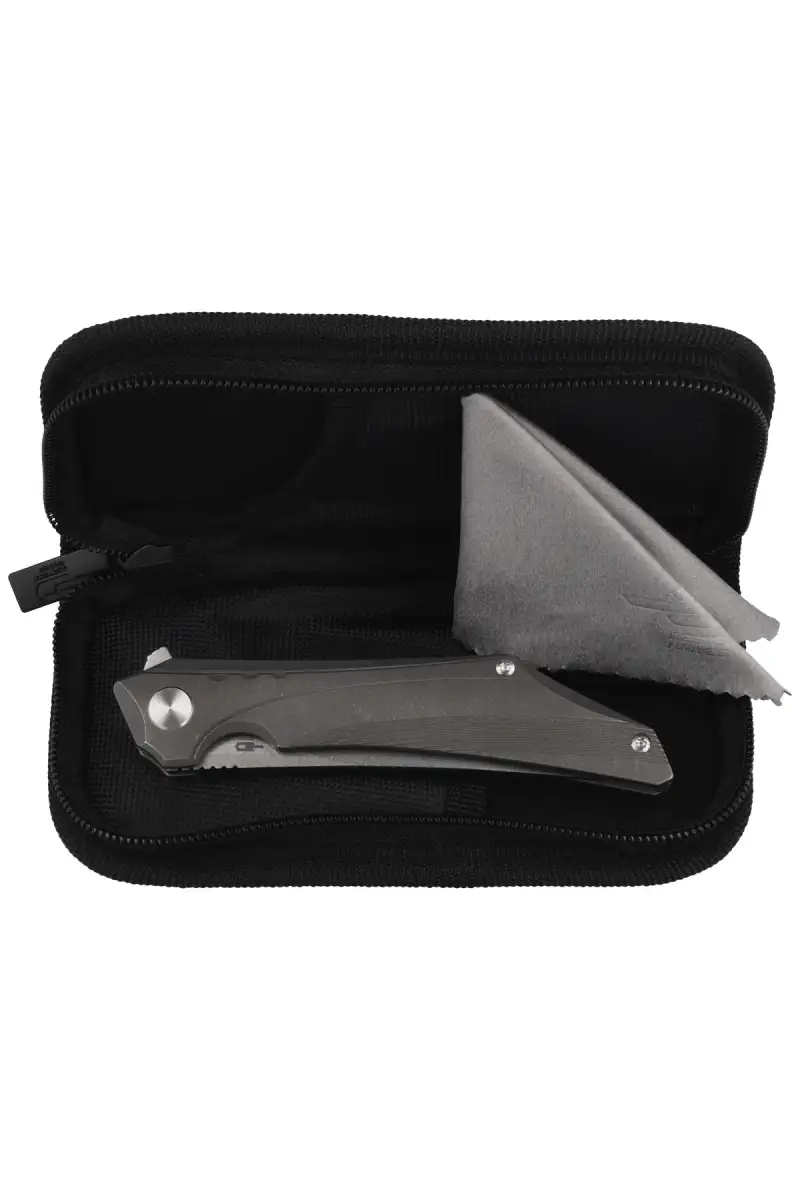 Nóż składany Bestech Kamoza Dark Grey/Titanium, Stonewashed M390 by Kombou (BT1911A)