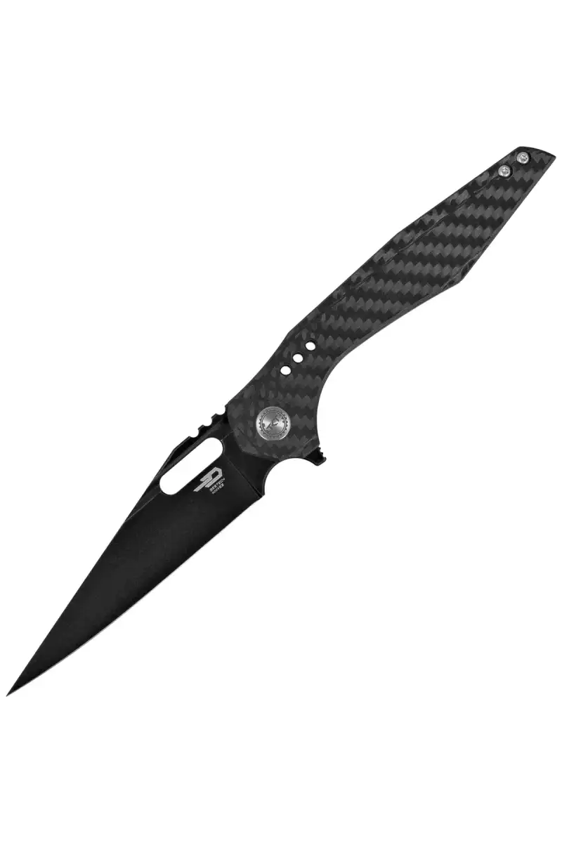 Nóż składany Bestech Malware Black Titanium/Carbon Fiber, Black Stonewashed CPM S35VN by Todd Knife and Tool (BT1902D)