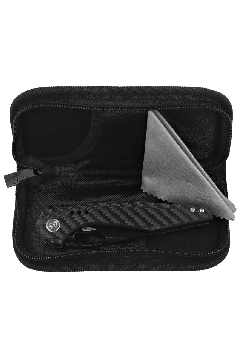 Nóż składany Bestech Malware Black Titanium/Carbon Fiber, Black Stonewashed CPM S35VN by Todd Knife and Tool (BT1902D)