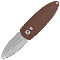 Nóż składany Bestech QUQU Brown G10, Satin 14C28N by Gogo (BG57A-3)