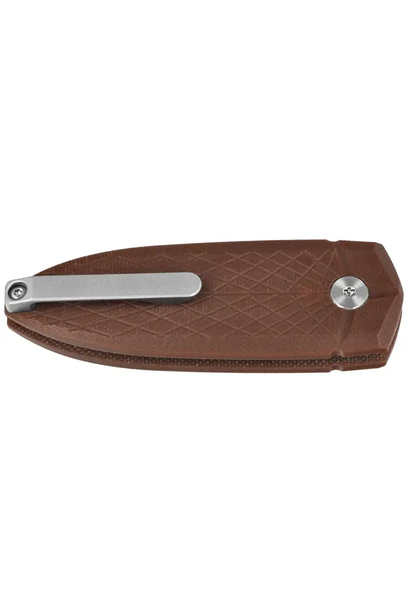 Nóż składany Bestech QUQU Brown G10, Satin 14C28N by Gogo (BG57A-3)