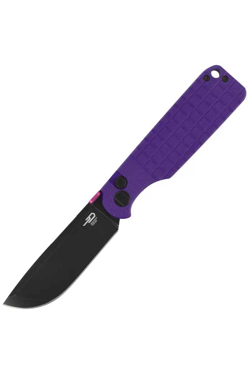 Nóż składany Bestech Glok Purple G10, Black Stonewashed 14C28N by Keanu Alfaro (BG55D)
