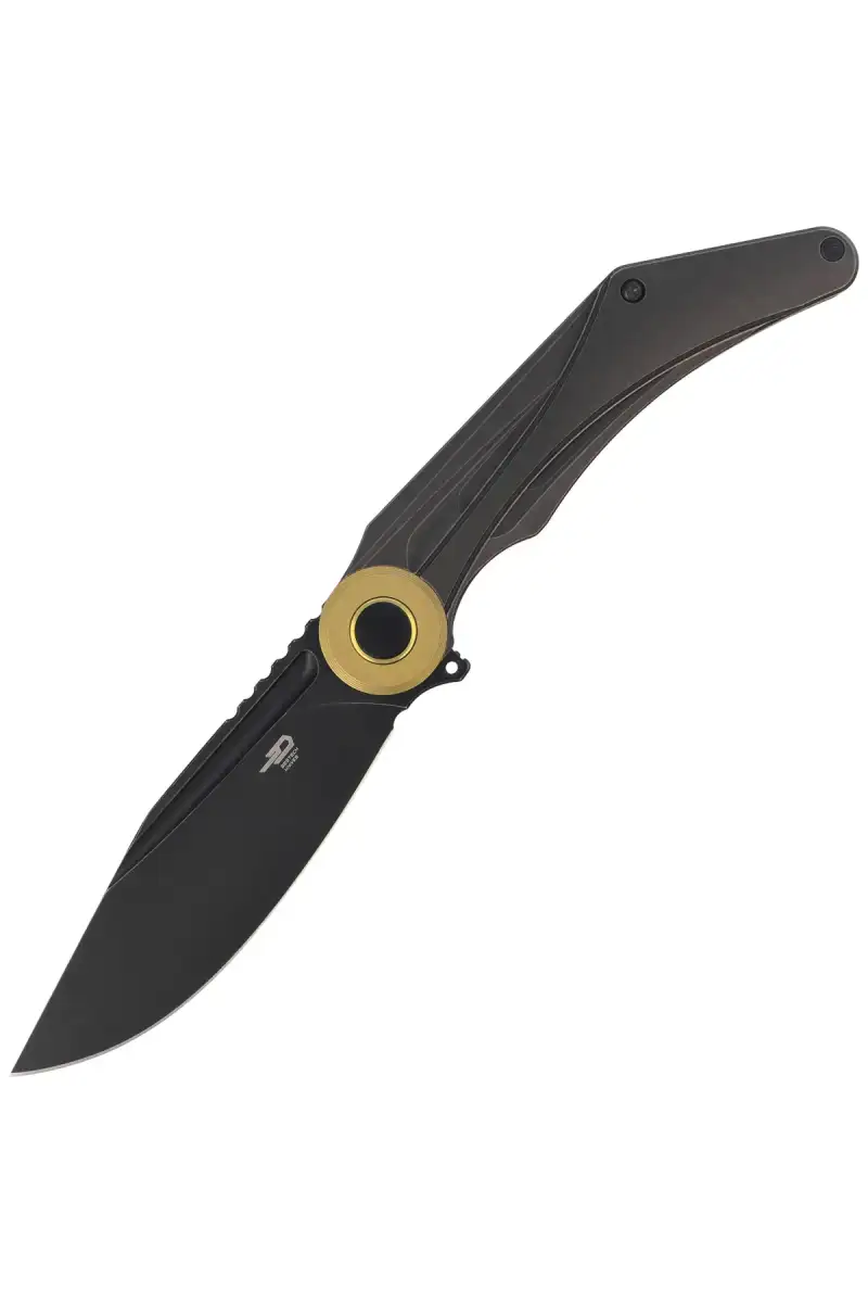 Nóż składany Bestech Seraph Black Bronze Titanium, Black Stonewashed M390 by Kombou (BT2403E)