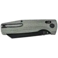 Nóż składany Bestech Slasher Green Micarta, Black Stonewashed D2 (BG56B-2)