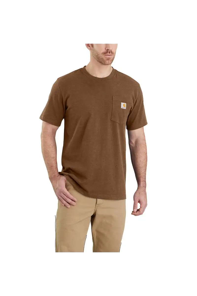 Koszulka Carhartt Heavyweight Pocket Oiled Walnut