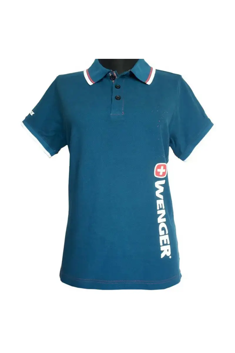Koszulka polo Wenger Swiss Army Knife 100% Cotton Pique Blue (9.075.023)