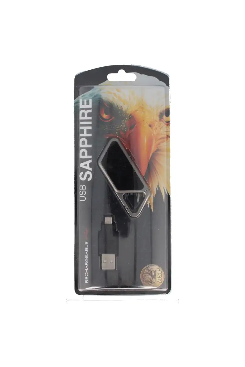 Latarka ASP Sapphire USB LED Glass Black - 53600
