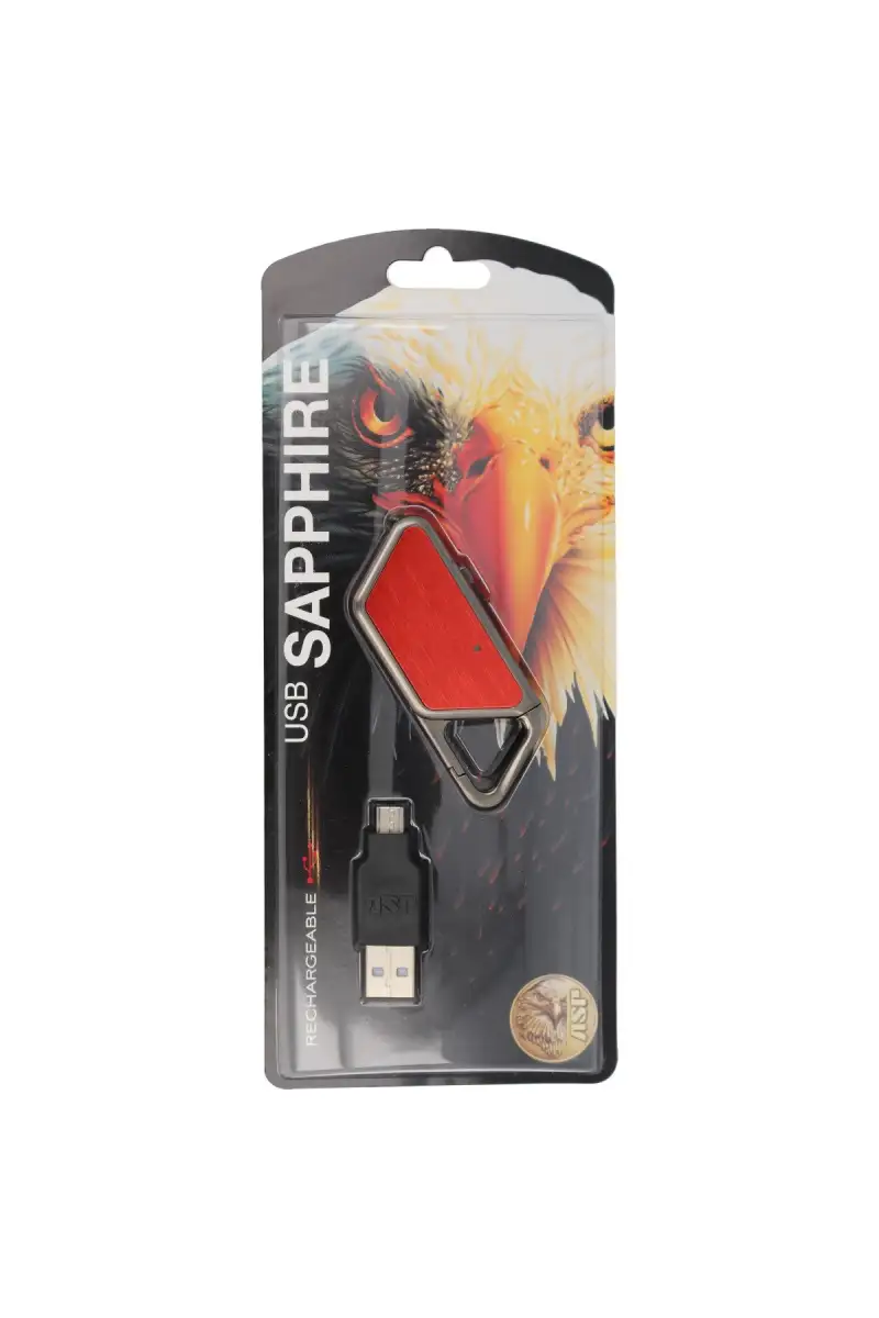 Latarka ASP Sapphire USB LED Aluminium Red - 53653