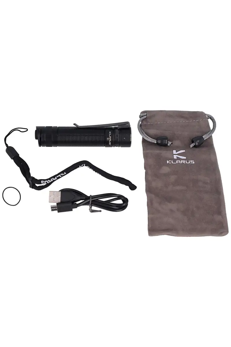 Latarka Klarus 1000lm, 18650 / 2600mAh Deep Carry Pocket Light (E1)