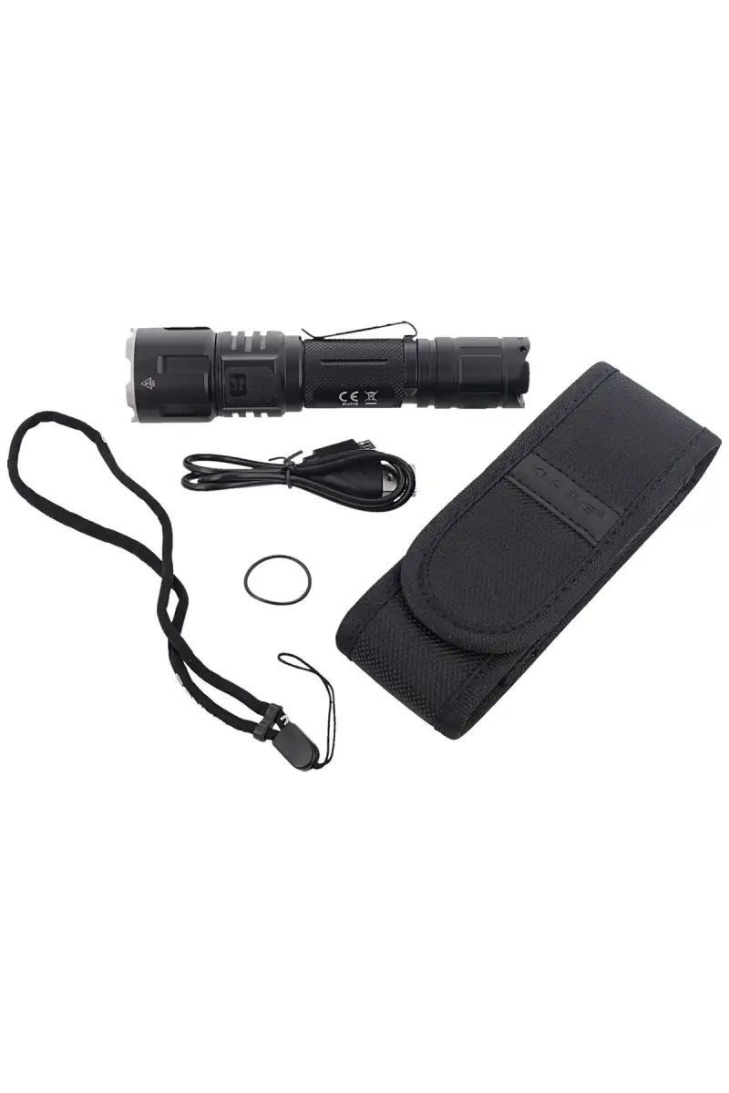 Latarka Klarus 2000lm, 18650 / 3100mAh Programmable Tactical Flashlight (XT11GT)
