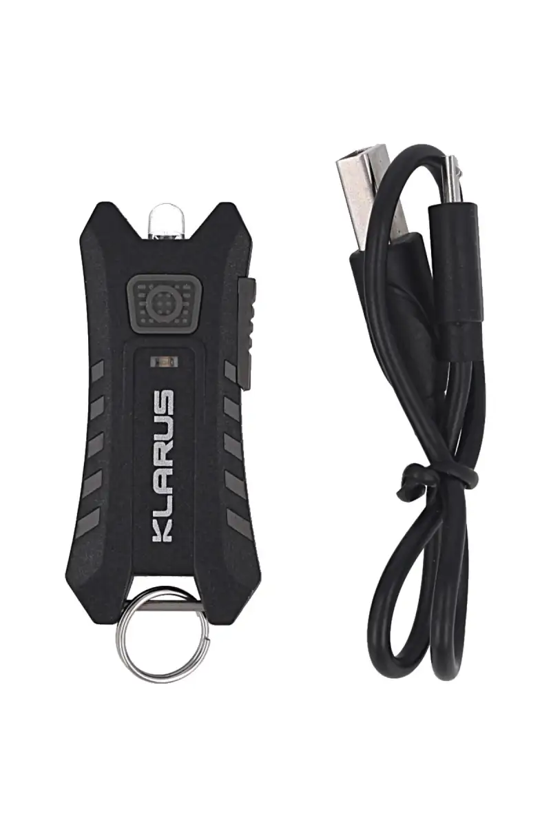 Latarka Klarus 40lm, Li-ion Battery / 120mAh USB Keychain Light (Mi2 Mi2 OBSIDIAN BLACK)
