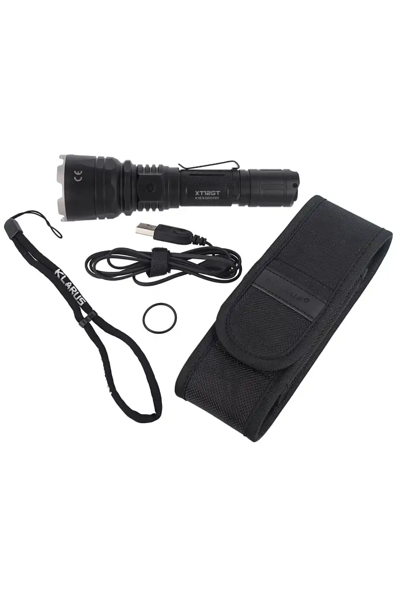 Latarka Klarus 1600lm, 18GT-36 18650 / 3600mAh Supe-Bright Ultra Long-Range (XT12GT)