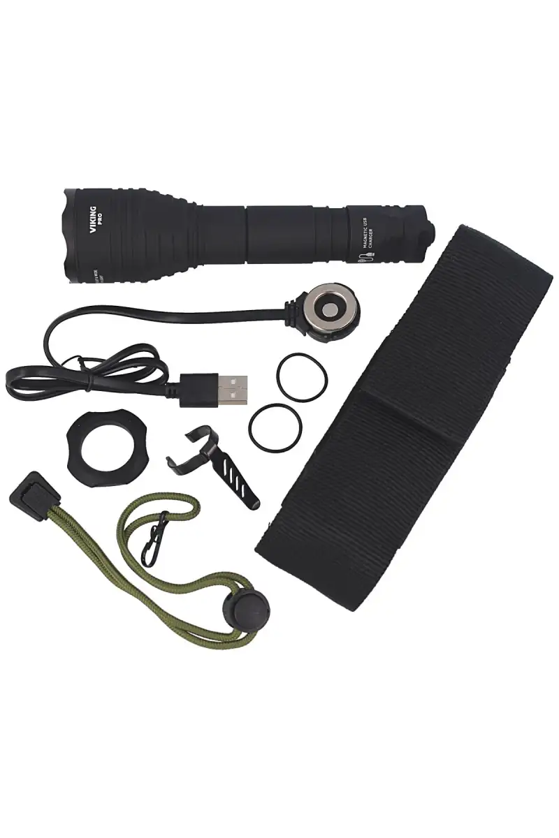 Latarka Armytek Viking Pro Magnet USB, Warm, 2050lm, 18650 Li-Ion / 3500mAh (F07701W)