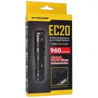 Latarka NiteCore 960lm, 1x18650 / 3500mAh (EC20)
