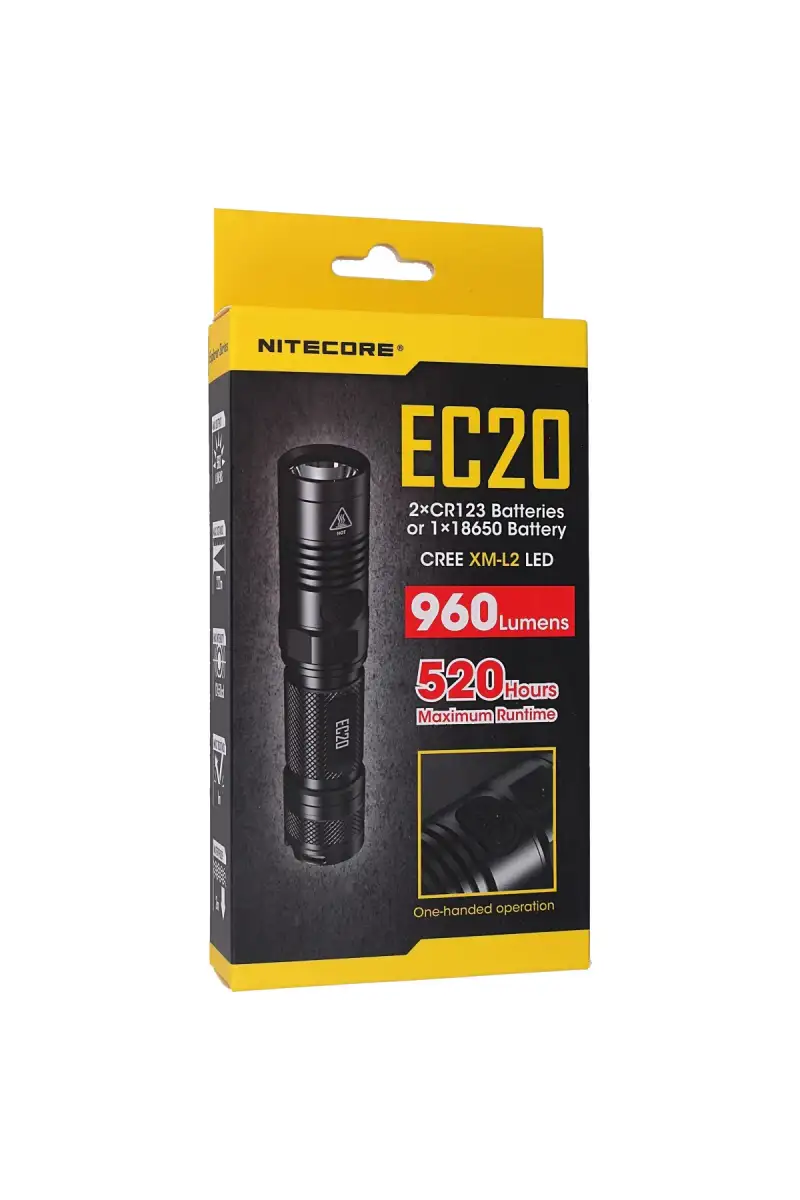 Latarka NiteCore 960lm, 1x18650 / 3500mAh (EC20)