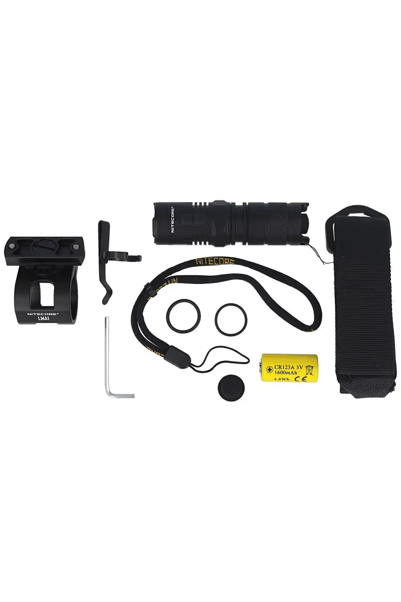 Latarka NiteCore 920lm, 1xCR123 / 650mAh z Uchwytem White/Red LED (MT10C+LMA1)