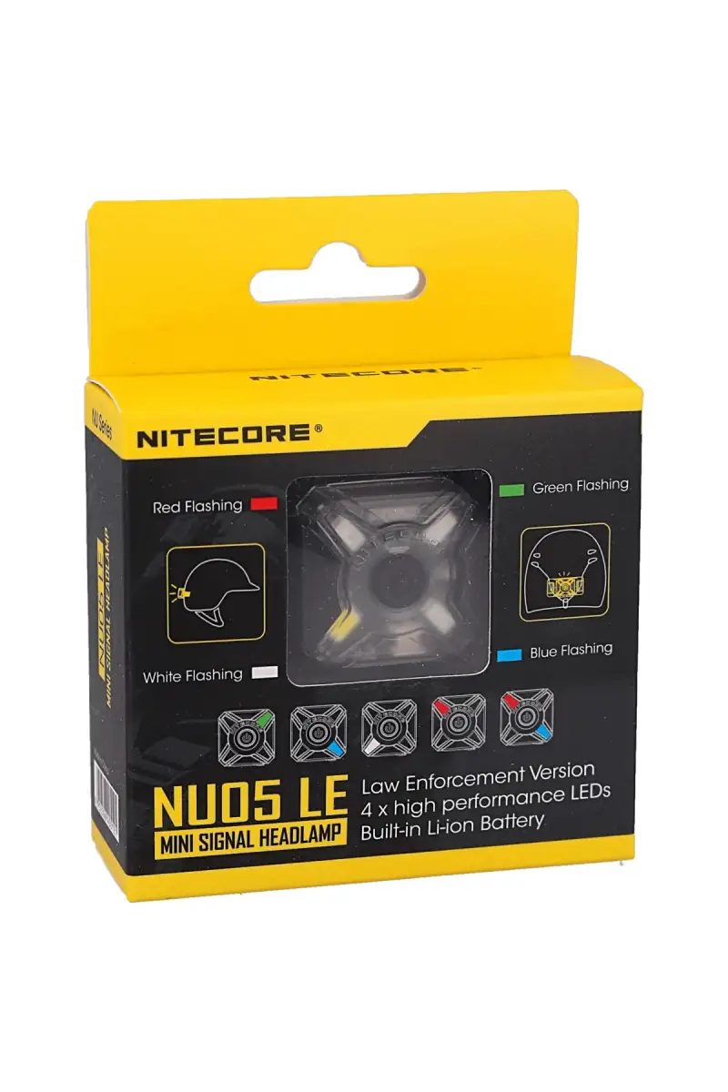 Latarka sygnałowa NiteCore 20lm, Rechargeable Li-ion Set White/Red/Green/Blue LED (NU05LE)