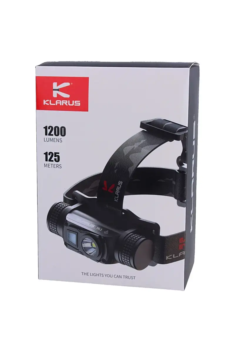 Latarka Klarus HL1, 1200lm, 2600mAh, Headlamp White/Red LED (HL1)