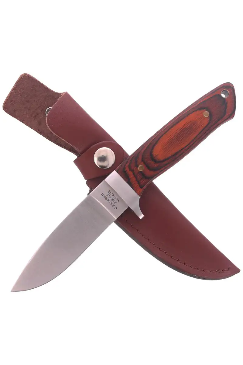 Nóż myśliwski Herbertz Solingen Pakka Wood, Satin (114210)
