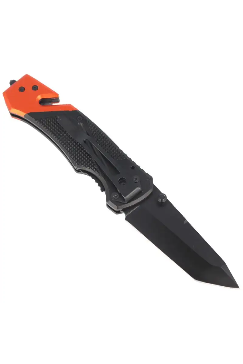 Nóż ratowniczy Herbertz Solingen Black / Red Aluminium, Epoxy Coated (203911)