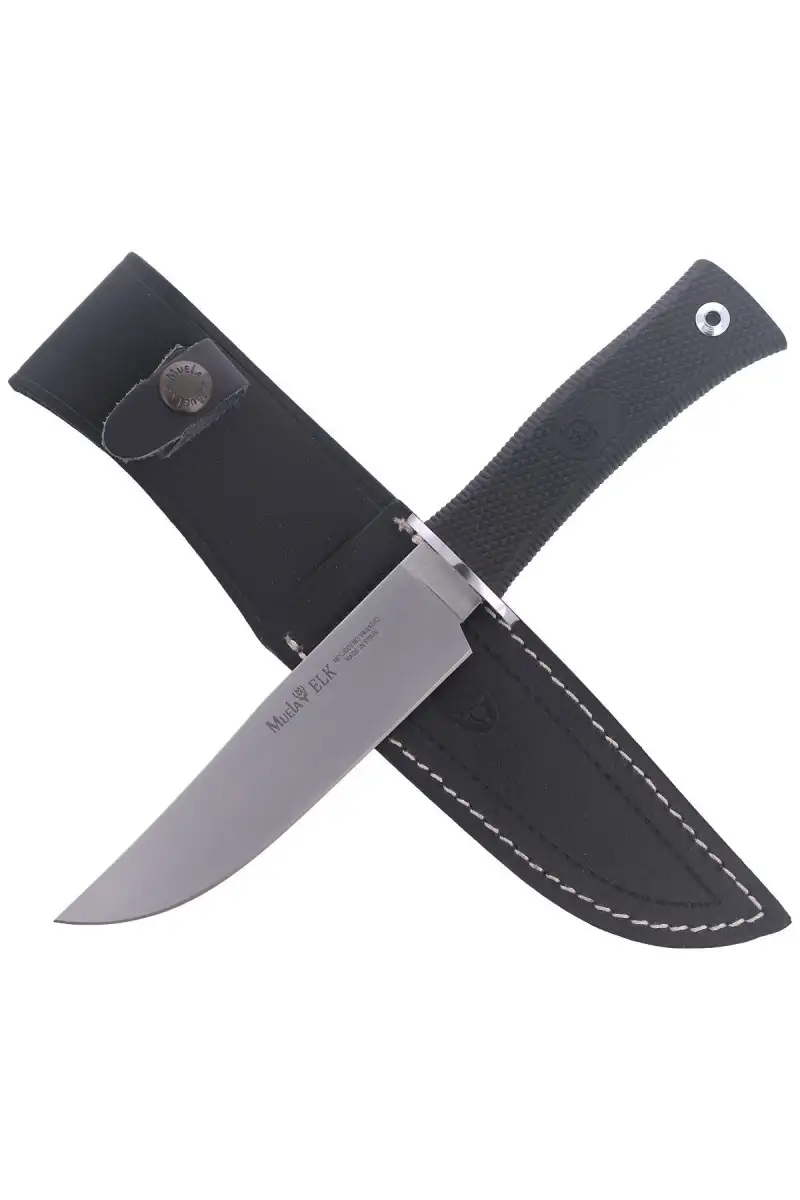 Nóż Muela ELK-14G Black Rubber, Satin X50CrMoV15