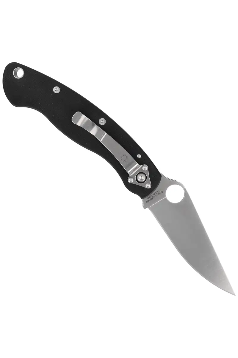 Nóż składany Spyderco Military Model G-10 Black Plain (C36GPE)