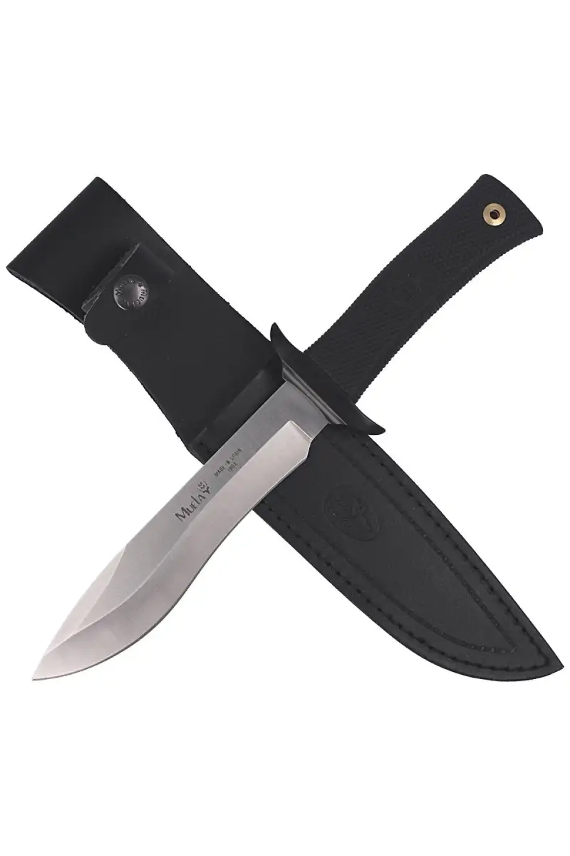 Nóż Muela Black Rubber, Satin 420H (55-16)