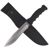 Nóż Muela Outdoor Black Rubber, Satin 420H (85-161)