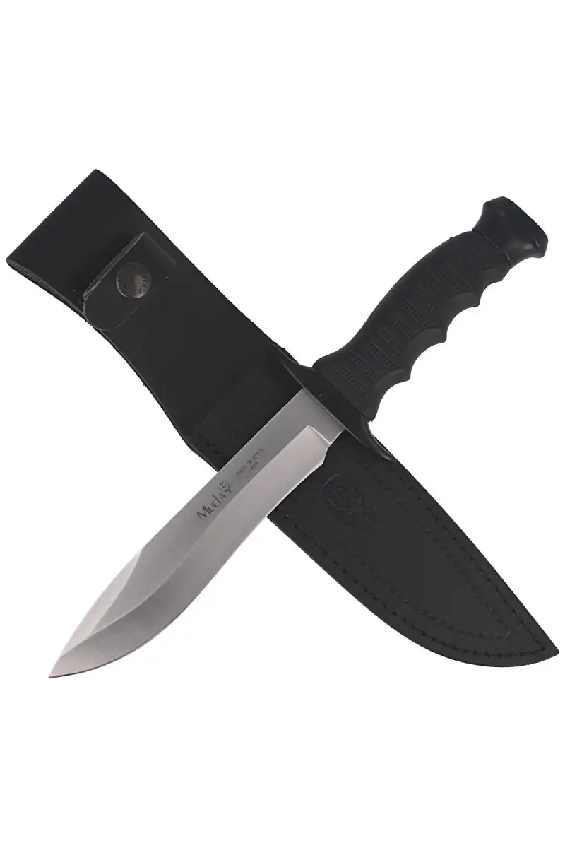 Nóż Muela Outdoor Black Rubber, Satin 420H (85-161)