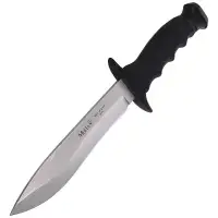 Nóż Muela Outdoor Black Rubber, Satin 420H (85-161)