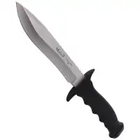 Nóż Muela Outdoor Black Rubber, Satin 420H (85-161)