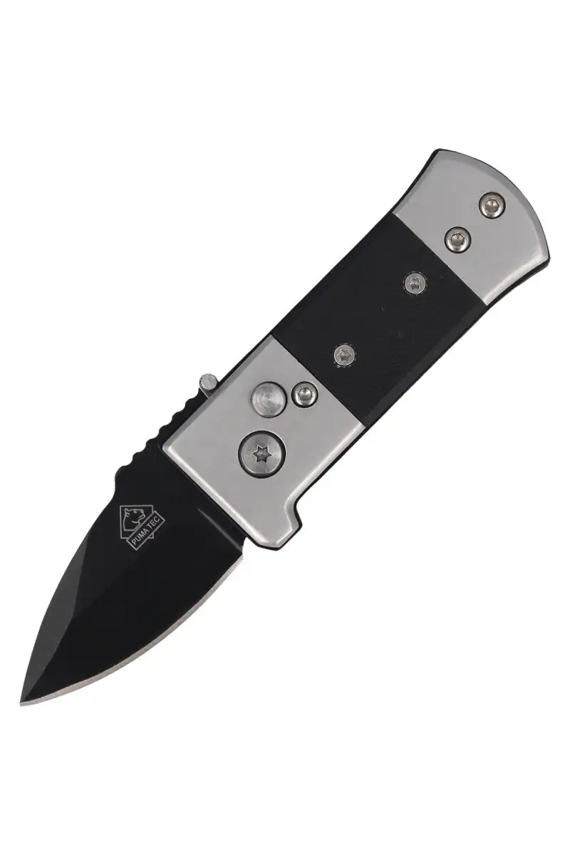 Nóż automatyczny Puma Solingen Black G10 / Stainless, Black Coated (313307)