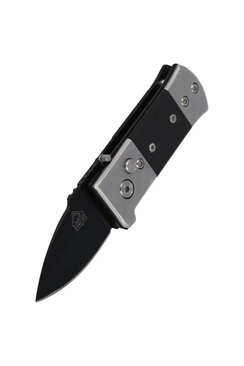 Nóż automatyczny Puma Solingen Black G10 / Stainless, Black Coated (313307)