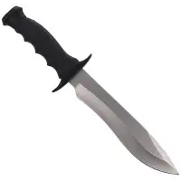 Nóż Muela Outdoor Black Rubber, Satin 420H (85-181)