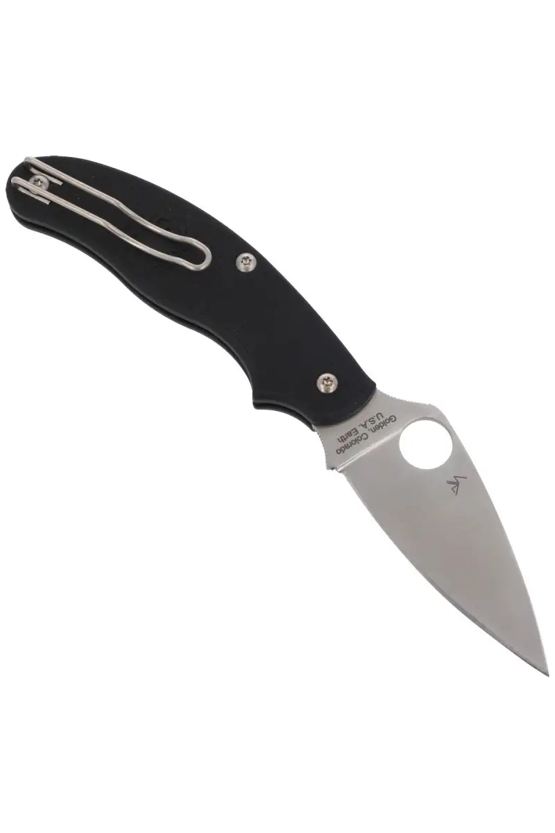 Nóż składany Spyderco UK Penknife FRN Black Leaf Shape Plain (C94PBK)