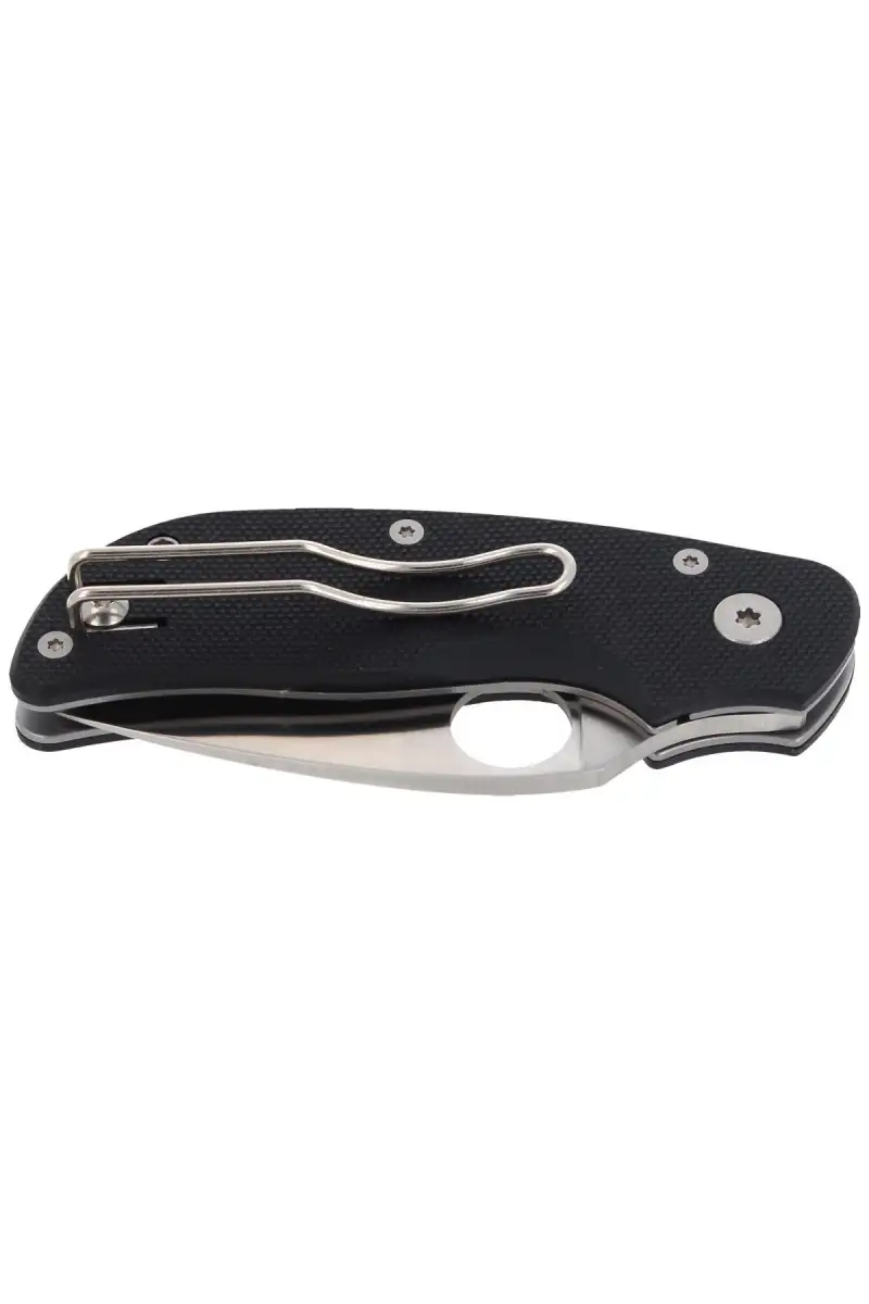 Nóż składany Spyderco CAT G-10 Black Plain (C129GP)