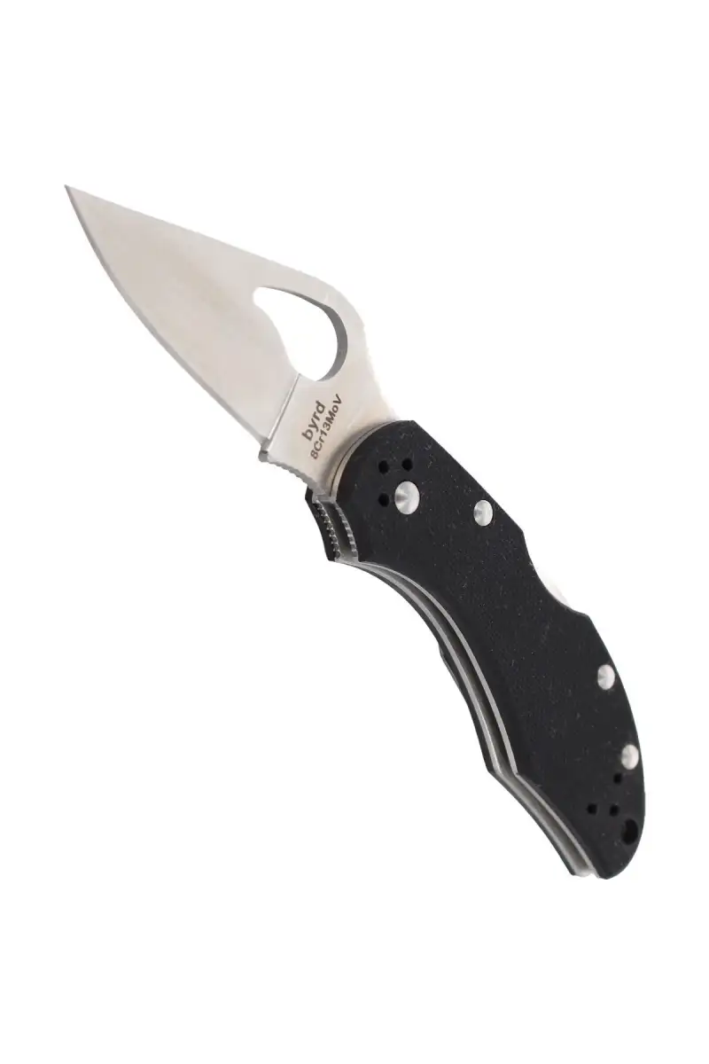 Nóż składany Spyderco Byrd Robin 2 G-10 Black, Plain (BY10GP2)