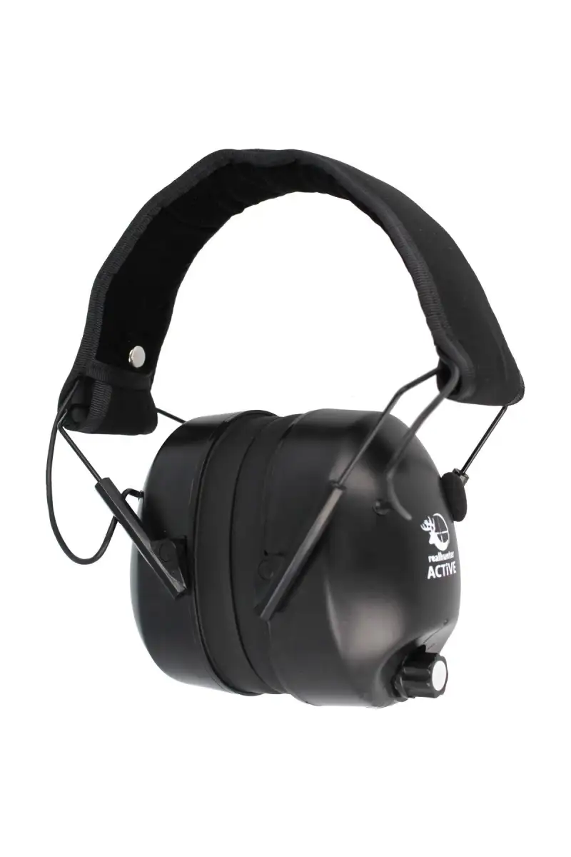 Ochronniki słuchu aktywne RealHunter Black (258-012)