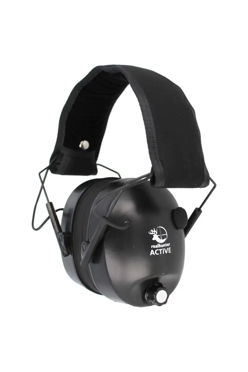 Ochronniki słuchu aktywne RealHunter Black (258-012)