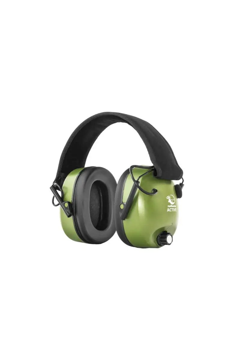 Ochronniki słuchu aktywne RealHunter Olive (258-013)