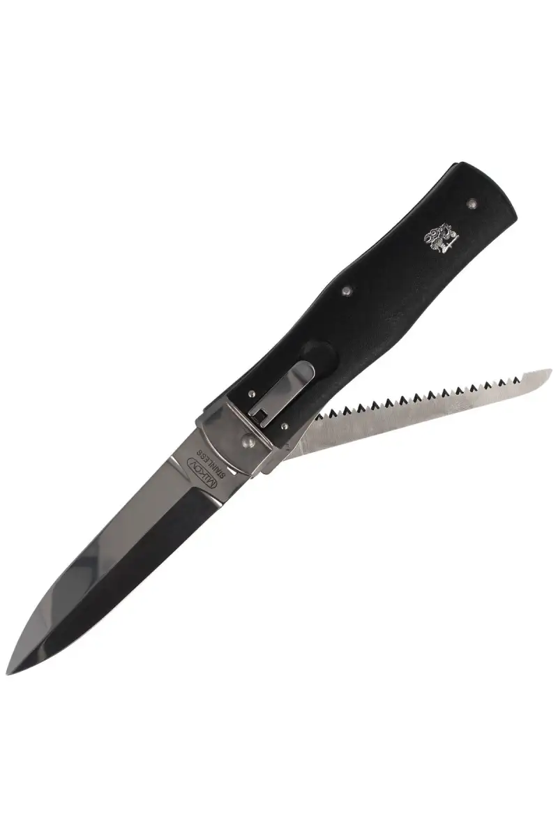 Nóż sprężynowy Mikov Predator ABS z Piłą (241-NH-2/KP BLACK)