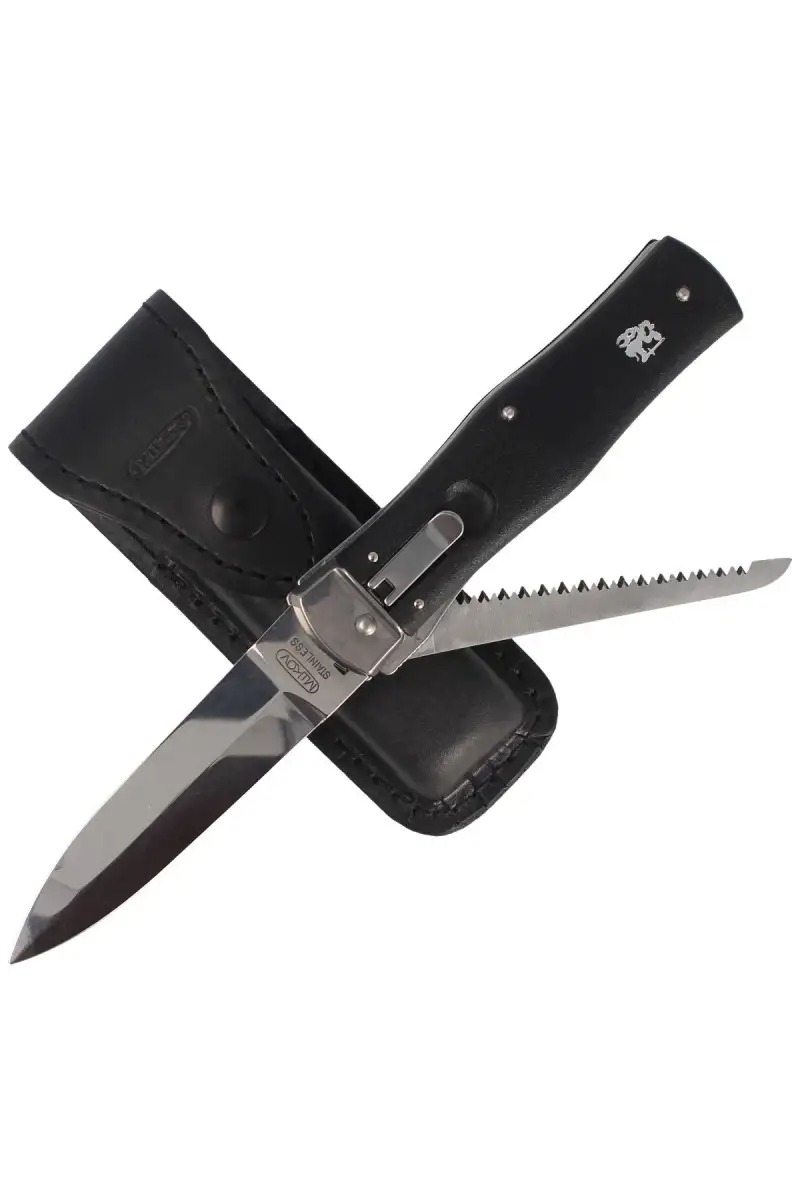 Nóż sprężynowy Mikov Predator ABS z Piłą (241-NH-2/KP BLACK)