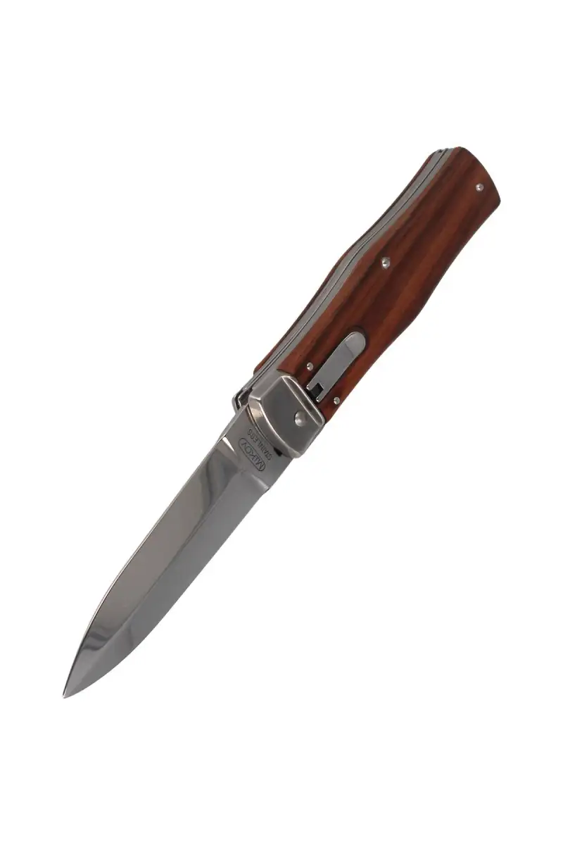 Nóż sprężynowy Mikov Predator Palisander Wood z Piłą (241-ND-2/KP)