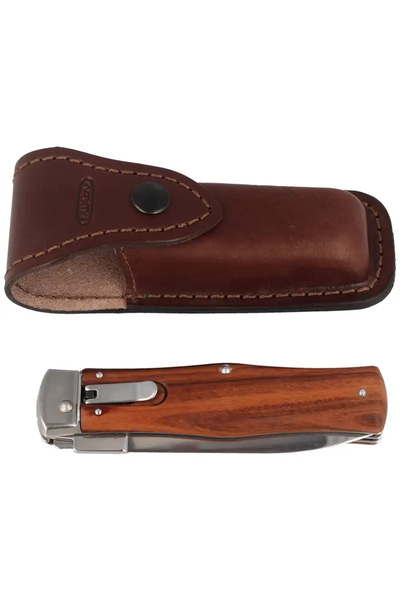 Nóż sprężynowy Mikov Predator Palisander Wood z Piłą (241-ND-2/KP)