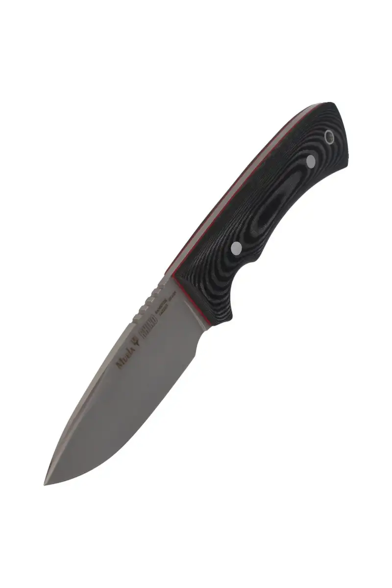 Nóż Muela Full Tang Black Micarta, Satin 14C28N (RHINO-9M)