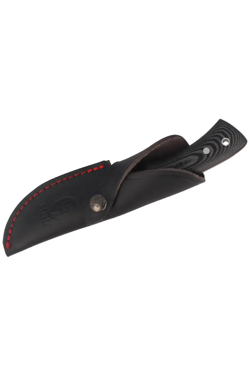 Nóż Muela Full Tang Black Micarta, Satin 14C28N (RHINO-9M)