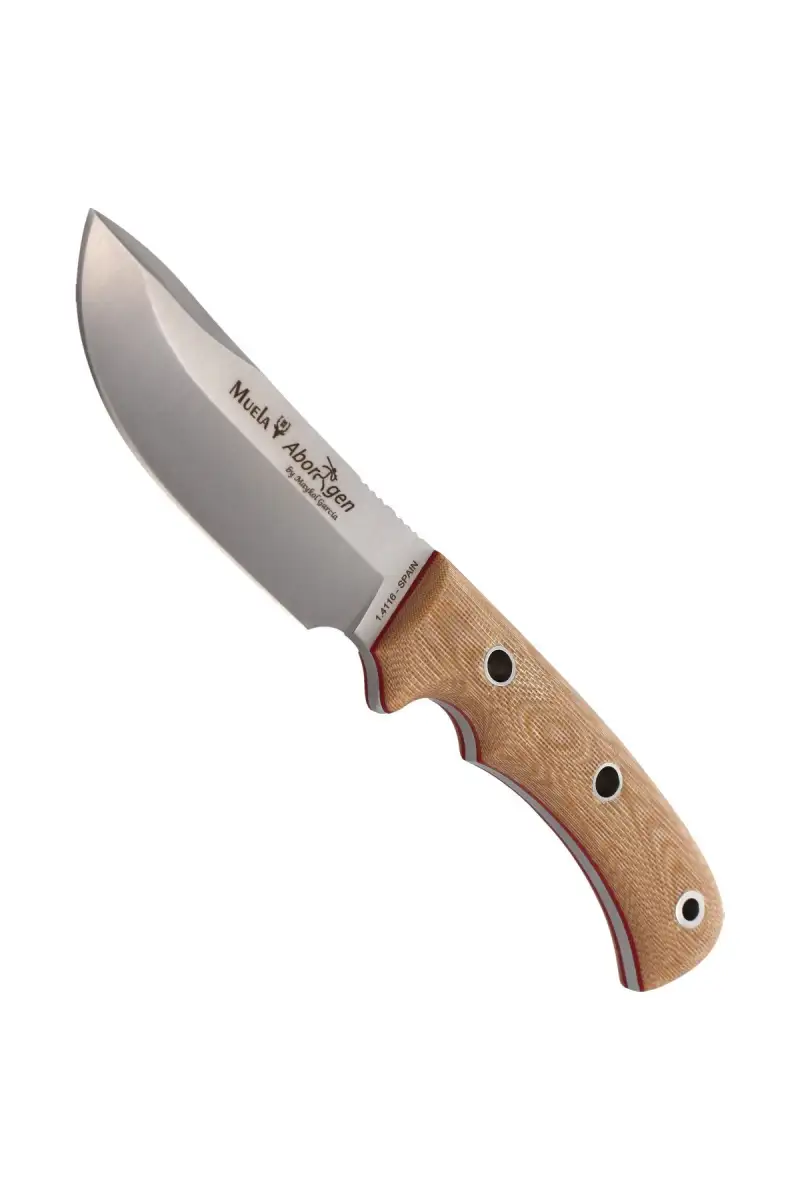 Nóż Muela Aborigen-12D Desert Canvas Micarta, Satin X50CrMoV15 by Maykol Garcia
