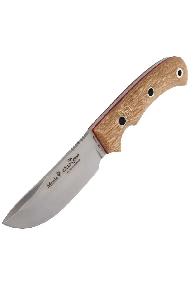 Nóż Muela Aborigen-12D Desert Canvas Micarta, Satin X50CrMoV15 by Maykol Garcia